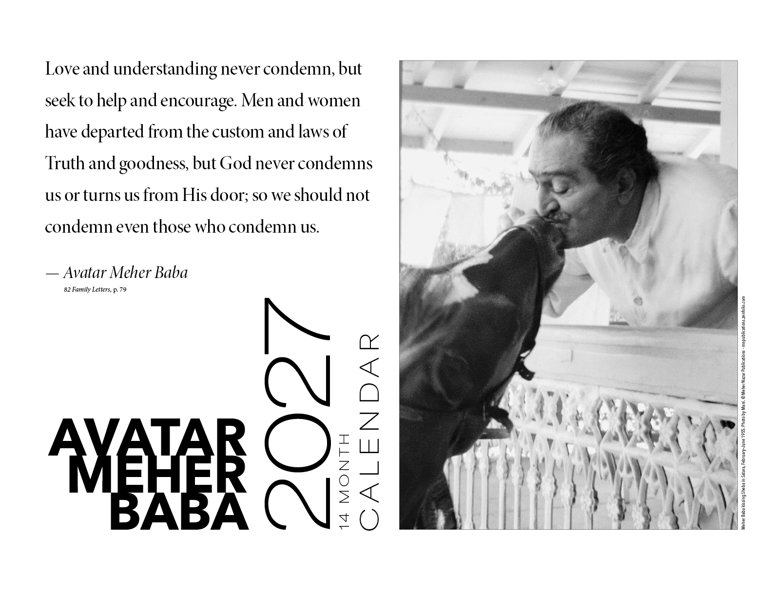 Avatar Meher Baba Calendar 2027